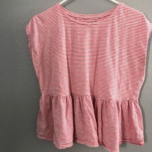 Loft peplum tee